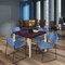 Regency Kahlo Square Table & Chair Sets, 42 W, 42 L, 29 H, Wood, Metal, Polypropylene Top, Mahogany TPL4242MHCM44BE - alternate 1